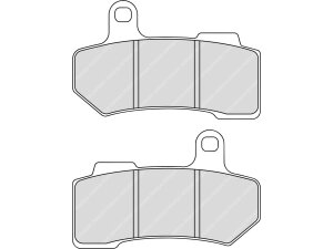Road Platinum Mid-Metallic Brake Pads Organic Front Rear