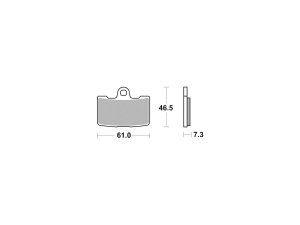 Road Sintered Brake Pads Sinter Front
