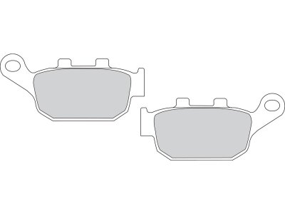 Road Platinum Mid-Metallic Brake Pads Organic Rear