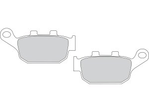 Road Platinum Mid-Metallic Brake Pads Organic Rear
