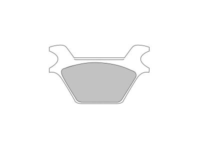Road Platinum Mid-Metallic Brake Pads Organic Rear