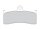 Road Platinum Mid-Metallic Brake Pads Organic Front