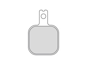 Road Platinum Mid-Metallic Brake Pads Organic