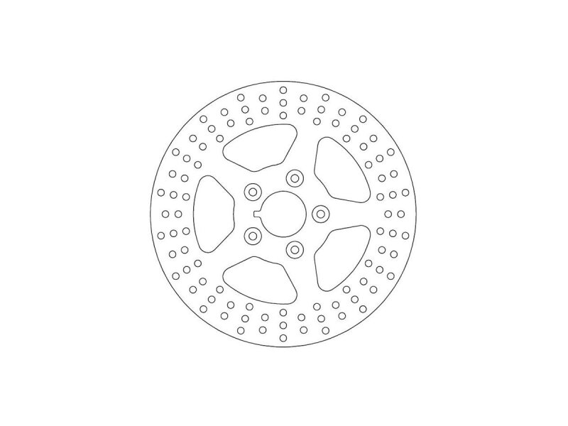 Rigid Brake Rotor 5-Hole Stainless Steel 11,5" Rear