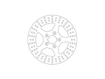Rigid Brake Rotor 5-Hole Stainless Steel 11,5" Rear
