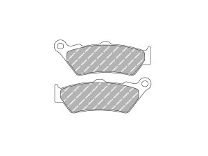 Road Platinum Mid-Metallic Brake Pads Organic Rear