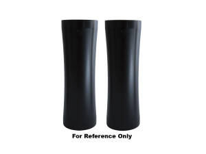 Curved Upper Fork Cover Black Powder Coated Satin Wrinkled