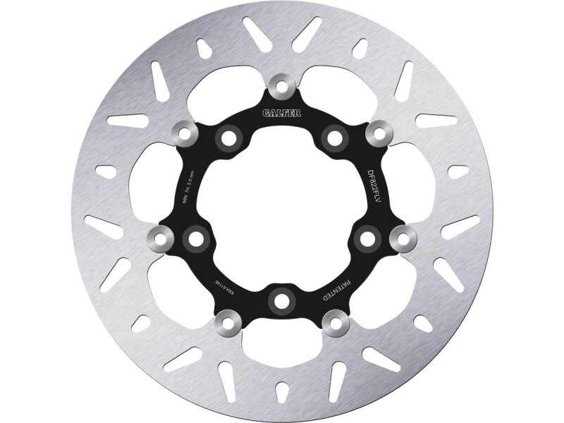 Disc Round DF FLV Floating Brake Disc 5-Hole Black Rear