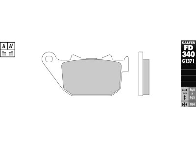 Sintered G1371 Brake Pads Sinter Rear