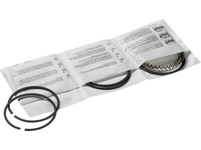 Piston Rings Stroke 4,250" Bore 3,498" (88,8492 mm ) Compression rings: 4 - 1/16, oil segment: 2 - 3/16 9.5:1 Std. Cast Iron 1340 ccm (80 cui)