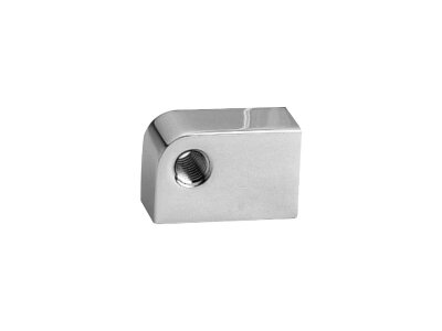 Headlight Mounting Block Measures 1 1/2"-long, 3/4"- thick with 3/8"-16 holes Chrome