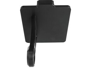 Side Mount License Plate Kit German specification 180x200mm Black Anodized