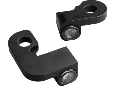 NANO Series LED Turn Signals/Position Light Black Anodized Smoke LED