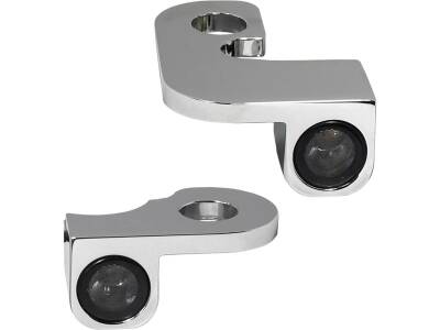 NANO Series LED Turn Signals Chrome Smoke LED