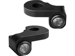 NANO Series LED Turn Signals Black Anodized Smoke LED