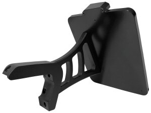 Side Mount License Plate Kit German specification 180x200mm Black Anodized