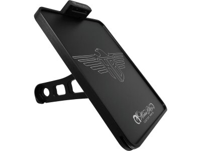 Side Mount License Plate Kit German specification 220x200mm Black Anodized