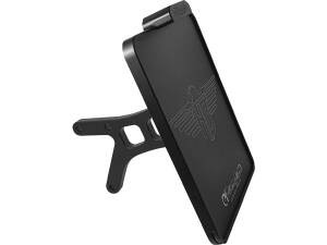 Side Mount License Plate Kit German specification 220x200mm Black Anodized