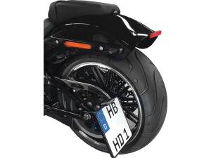 Side Mount License Plate Kit German specification 220x200mm Black Anodized