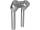 6" Clubstyle Pullback Risers With Silver Clamp Silver 1 1/4"