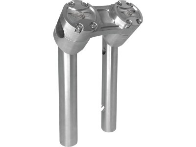 8" Clubstyle Pullback Risers With Silver Clamp Silver 1 1/4"