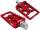 MX V1 Passenger Pegs Red Anodized