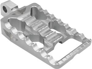 MX V1 Passenger Pegs Silver Anodized