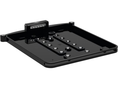 ALL-IN-ONE NANO License Plate Base Plate 3 in 1 and License Plate Light, German Size 200x220mm Black Anodized
