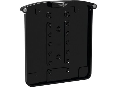 ALL-IN-ONE NANO License Plate Base Plate 3 in 1 and License Plate Light, German Size 200x220mm Black Anodized