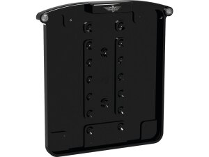 ALL-IN-ONE NANO License Plate Base Plate 3 in 1 and License Plate Light, Swiss Size Black Anodized
