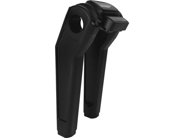 Performance Club Style Riser Kit 7" Height, 1 1/4" Handlebar Clamp for Digital Instrument Black Satin