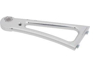 Axle Mount Side Mount License Plate Bracket For 1" Axles Aluminium Polished