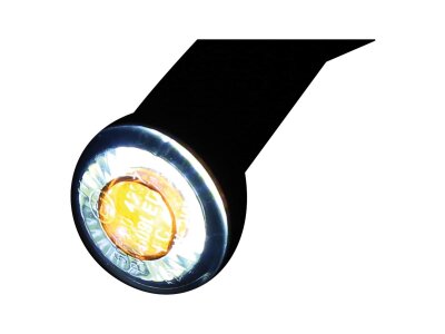 Apollo Modul LED Turn Signal/Position Light Diameter(mm): 22 , Depth(mm): 13 , Approved for front installation Black Smoke LED