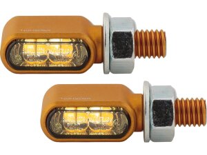 Little Bronx LED Turn Signal/Position Light Gold Tinted LED