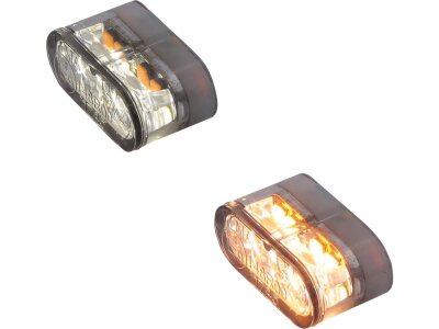 Little Star-MX1 PRO Modul Turn Signal/Position Light Height(mm): 8,5 , Width(mm): 20 , Depth(mm): 10, Approved for front, vertical and horizontal installation Tinted LED