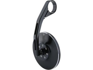 Conero 2 Bar End Mirror Long stem (120 mm) Black Cut Anodized