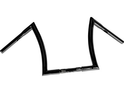 14 Bad Ape Hanger Handlebar Non-Dimpled 3-Hole Black Powder Coated 1 1/4" Throttle By Wire Throttle Cables
