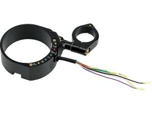 Speedometer Side Mount Bracket Swivel Clamp Black Anodized