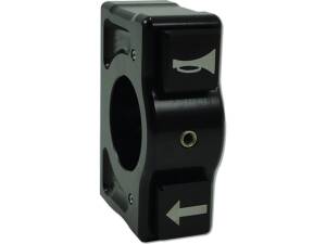 J-TECH 2 Button Switch Housing Left Side, Black Switch Housing Horn, indicator