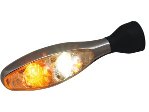 Micro 1000 PL LED Turn Signal/Position Light Chrome Satin...