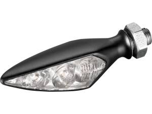 Rhombus S Extreme LED Turn Signal Front Left/Rear Right Black Clear LED