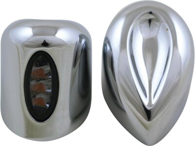 Elypse Front Turn Signals for Road Glide Chrome Smoke LED