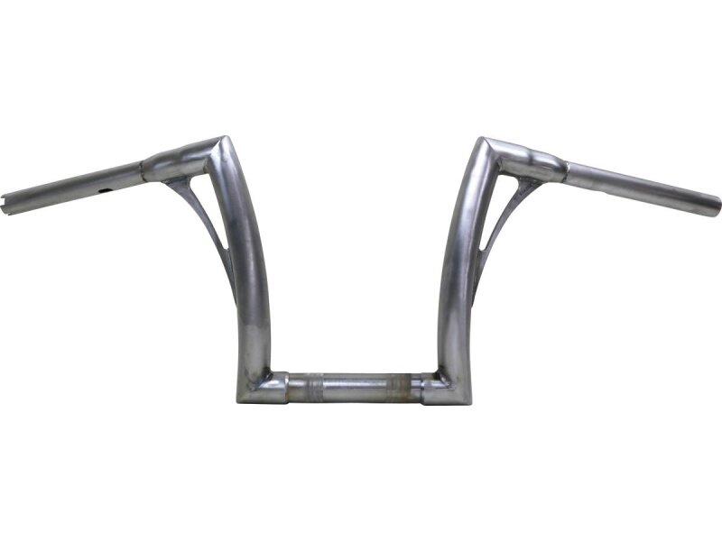 280 Medium Flow Bar Super Fat Handlebar for M8 Softail with 1 1/4" Clamp Diameter 3-Hole Raw 1,4" Throttle By Wire