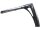 430 Extra Tall Flow Bar Super Fat Handlebar for M8 Softail with 1 1/4" Clamp Diameter 3-Hole Raw 1,4" Throttle By Wire