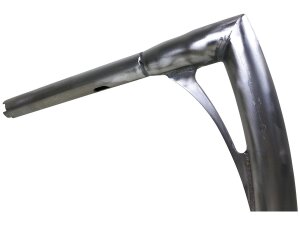 380 Tall Flow Bar Super Fat Handlebar for Road Glide with 1 1/4" Clamp Diameter 3-Hole Raw 1,4" Throttle By Wire