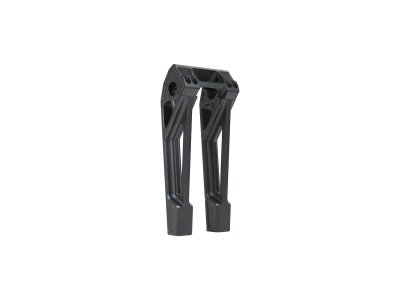 6" Fastback Risers for OE Digital Speedometer Black 1" Anodized
