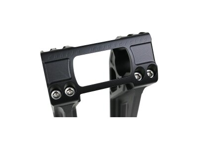 6" Fastback Risers for OE Digital Speedometer Black 1" Anodized
