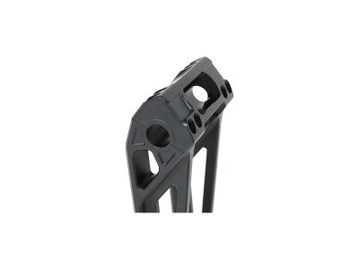 6" Fastback Risers for OE Digital Speedometer Black 1" Anodized