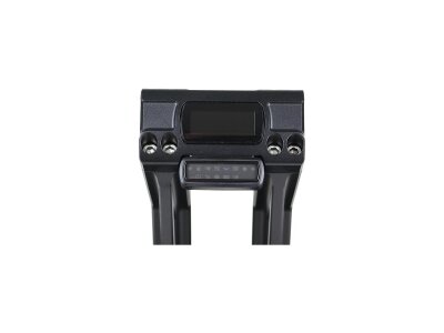 6" Fastback Risers for OE Digital Speedometer Black 1" Anodized