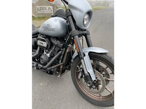 Club Style Engine Guard for M8 Softail with Oil Cooler Protection Bronze Powder Coated